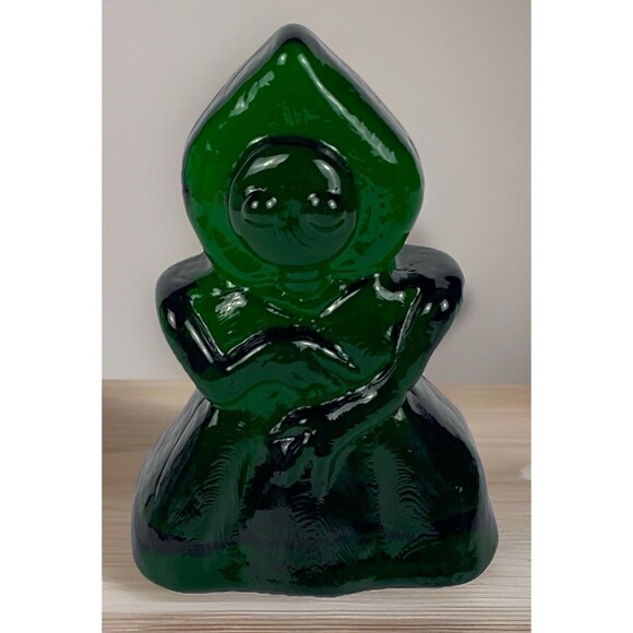 Blenko Glass Cryptid Critter 2523C - Flatwoods Monster - Clover - Picture 2 of 10
